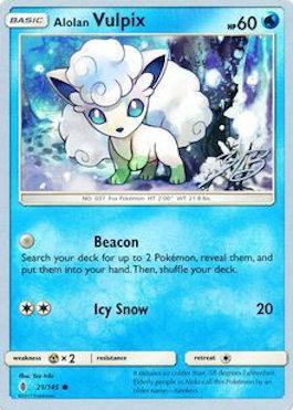 Alolan Vulpix (21/145) (Ice Path FTW - Zachary Bokhari) [World Championships 2017] | Play N Trade Winnipeg