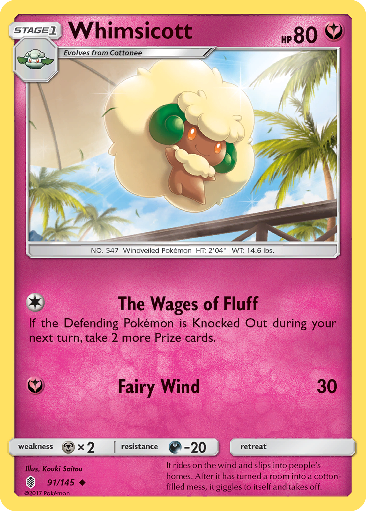 Whimsicott (91/145) [Sun & Moon: Guardians Rising] | Play N Trade Winnipeg