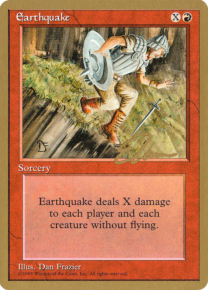 Earthquake (Eric Tam) [Pro Tour Collector Set] | Play N Trade Winnipeg