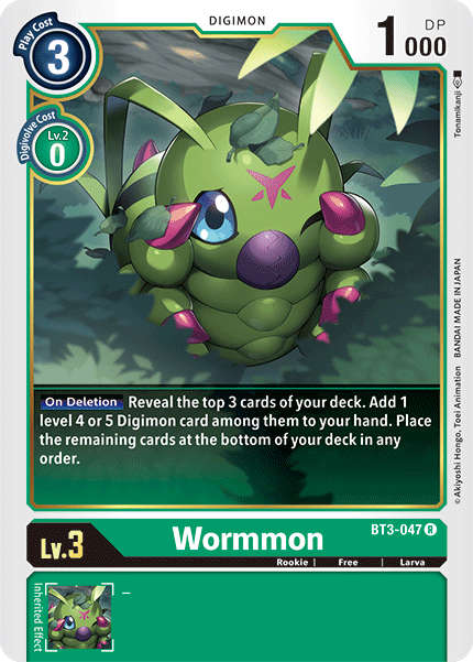 Wormmon [BT3-047] [Release Special Booster Ver.1.5] | Play N Trade Winnipeg