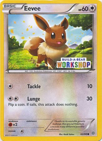 Eevee (63/98) (Build A Bear Workshop Exclusive) [XY: Ancient Origins] | Play N Trade Winnipeg