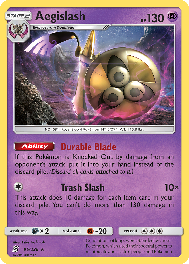 Aegislash (95/236) [Sun & Moon: Unified Minds] | Play N Trade Winnipeg