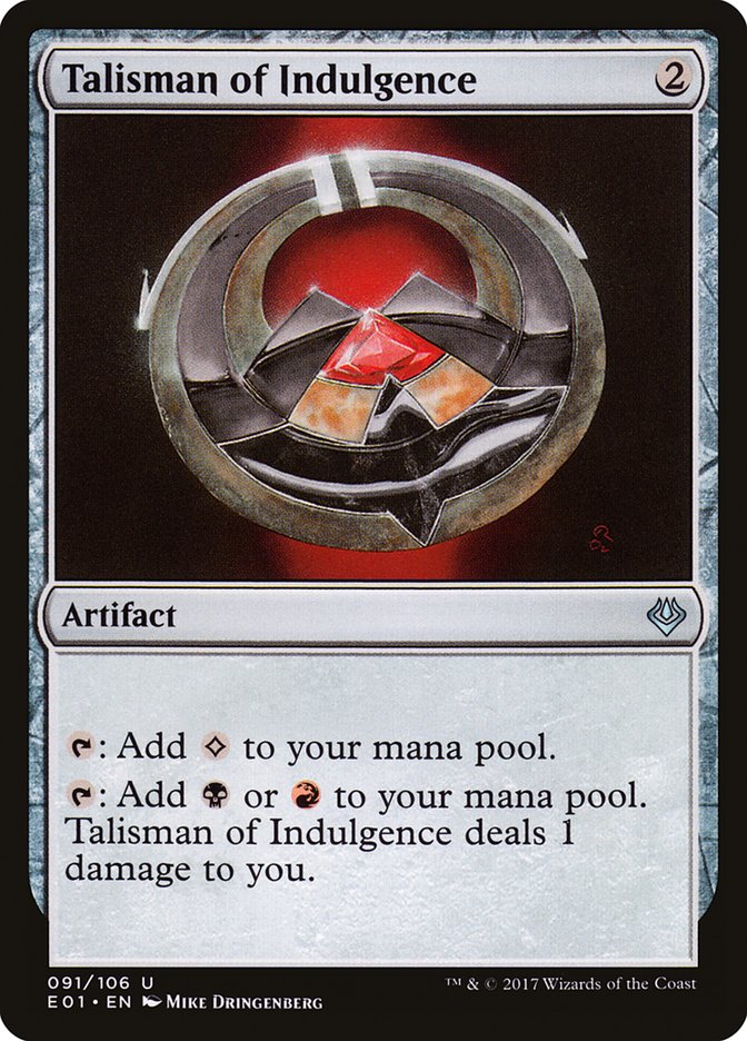 Talisman of Indulgence [Archenemy: Nicol Bolas] | Play N Trade Winnipeg