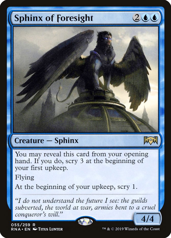Sphinx of Foresight [Ravnica Allegiance] | Play N Trade Winnipeg