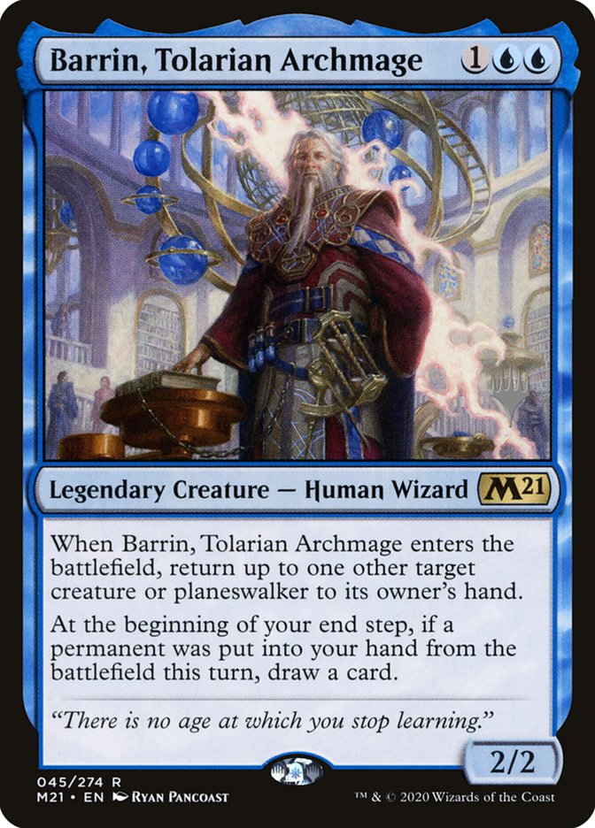 Barrin, Tolarian Archmage (Promo Pack) [Core Set 2021 Promos] | Play N Trade Winnipeg