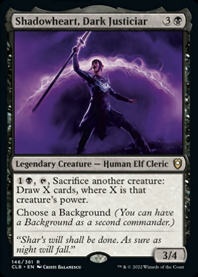 Shadowheart, Dark Justiciar [Commander Legends: Battle for Baldur's Gate] | Play N Trade Winnipeg