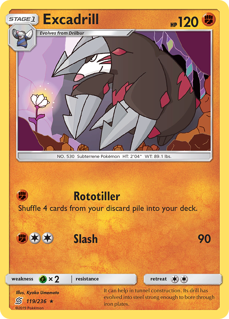 Excadrill (119/236) [Sun & Moon: Unified Minds] | Play N Trade Winnipeg