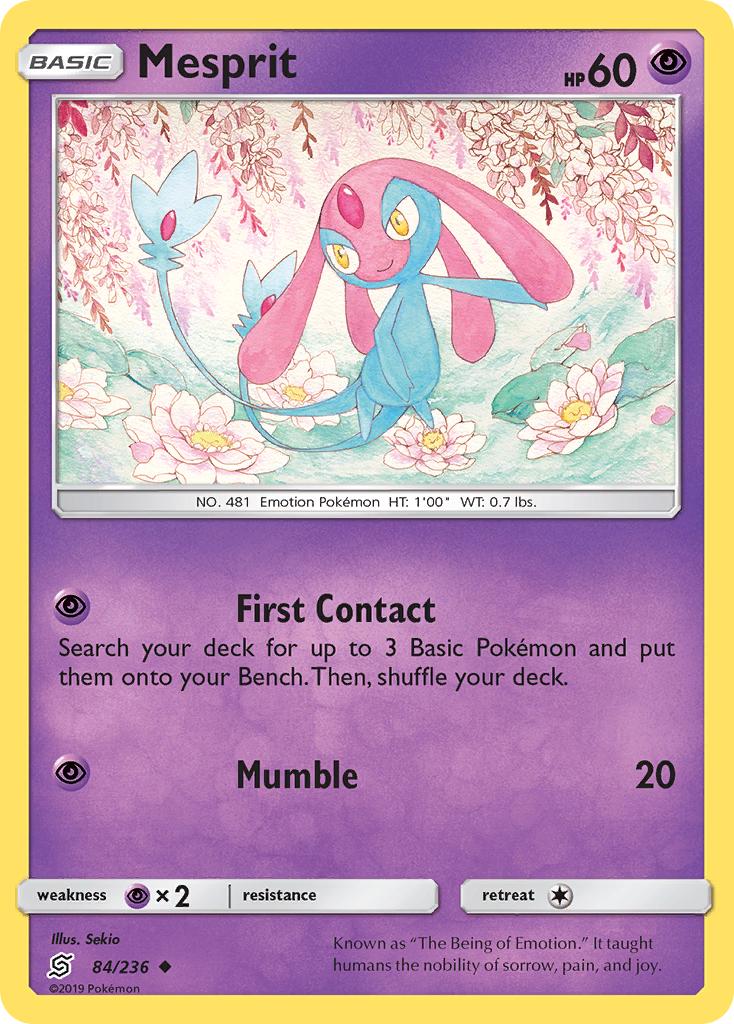 Mesprit (84/236) [Sun & Moon: Unified Minds] | Play N Trade Winnipeg