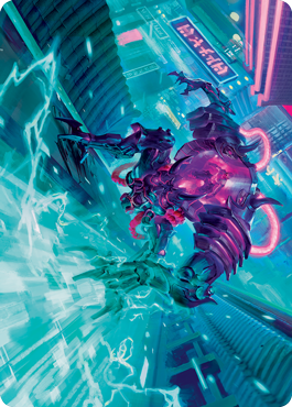 Surgehacker Mech Art Card [Kamigawa: Neon Dynasty Art Series] | Play N Trade Winnipeg