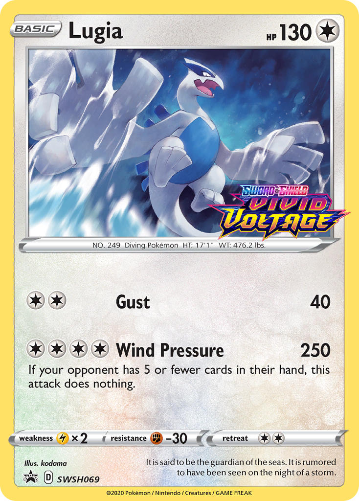 Lugia (SWSH069) (Prerelease Promo) [Sword & Shield: Black Star Promos] | Play N Trade Winnipeg