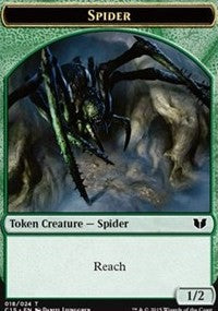 Spider // Wolf Double-Sided Token [Commander 2015 Tokens] | Play N Trade Winnipeg