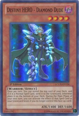 Destiny HERO - Diamond Dude [LCGX-EN124] Super Rare | Play N Trade Winnipeg