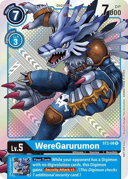 WereGarurumon [ST2-08] (Tournament Pack 2) [Starter Deck: Cocytus Blue Promos] | Play N Trade Winnipeg