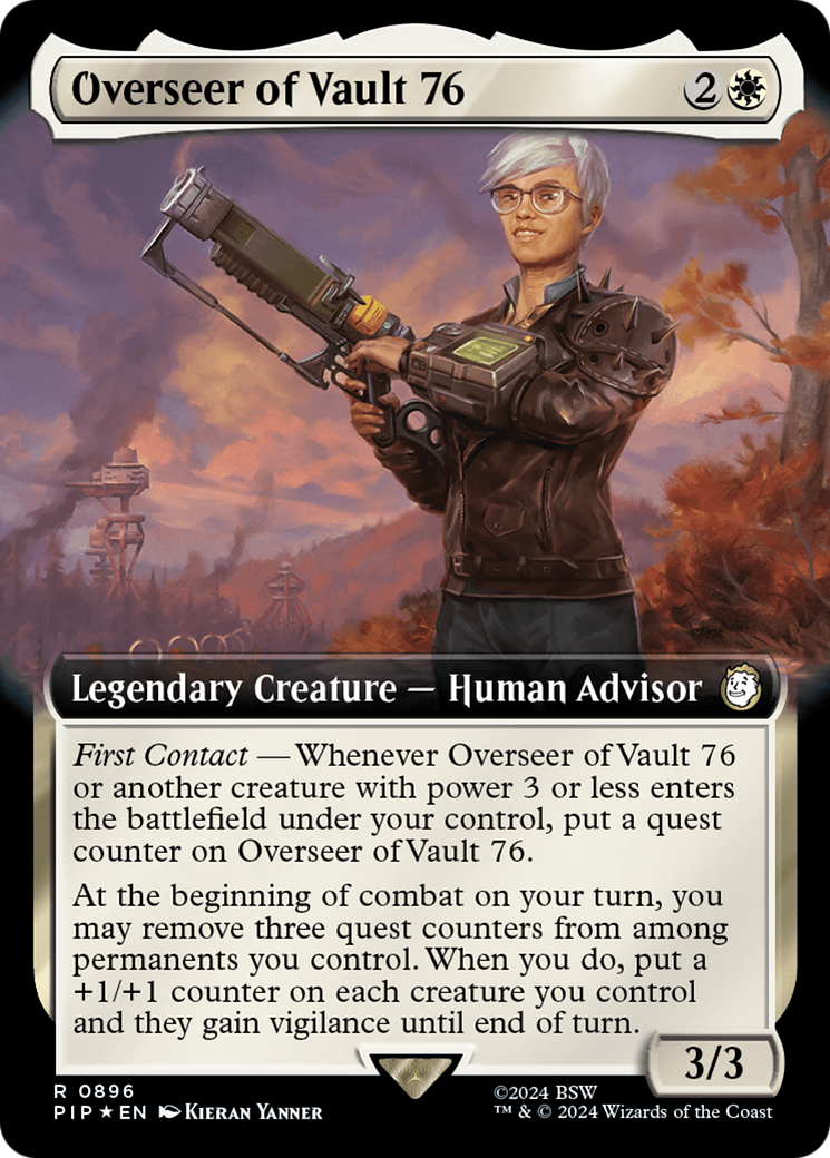 Overseer of Vault 76 (Extended Art) (Surge Foil) [Fallout] | Play N Trade Winnipeg