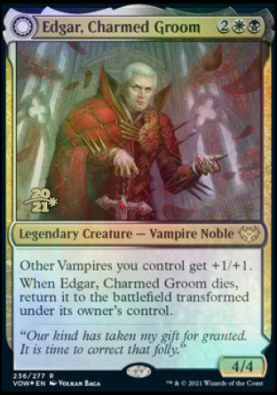 Edgar, Charmed Groom // Edgar Markov's Coffin [Innistrad: Crimson Vow Prerelease Promos] | Play N Trade Winnipeg