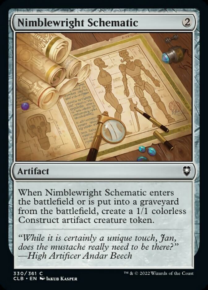 Nimblewright Schematic [Commander Legends: Battle for Baldur's Gate] | Play N Trade Winnipeg