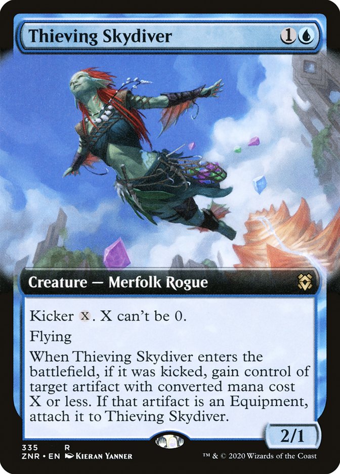 Thieving Skydiver (Extended) [Zendikar Rising] | Play N Trade Winnipeg