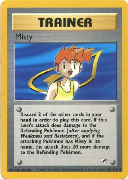 Misty (102/132) [Gym Heroes Unlimited] | Play N Trade Winnipeg