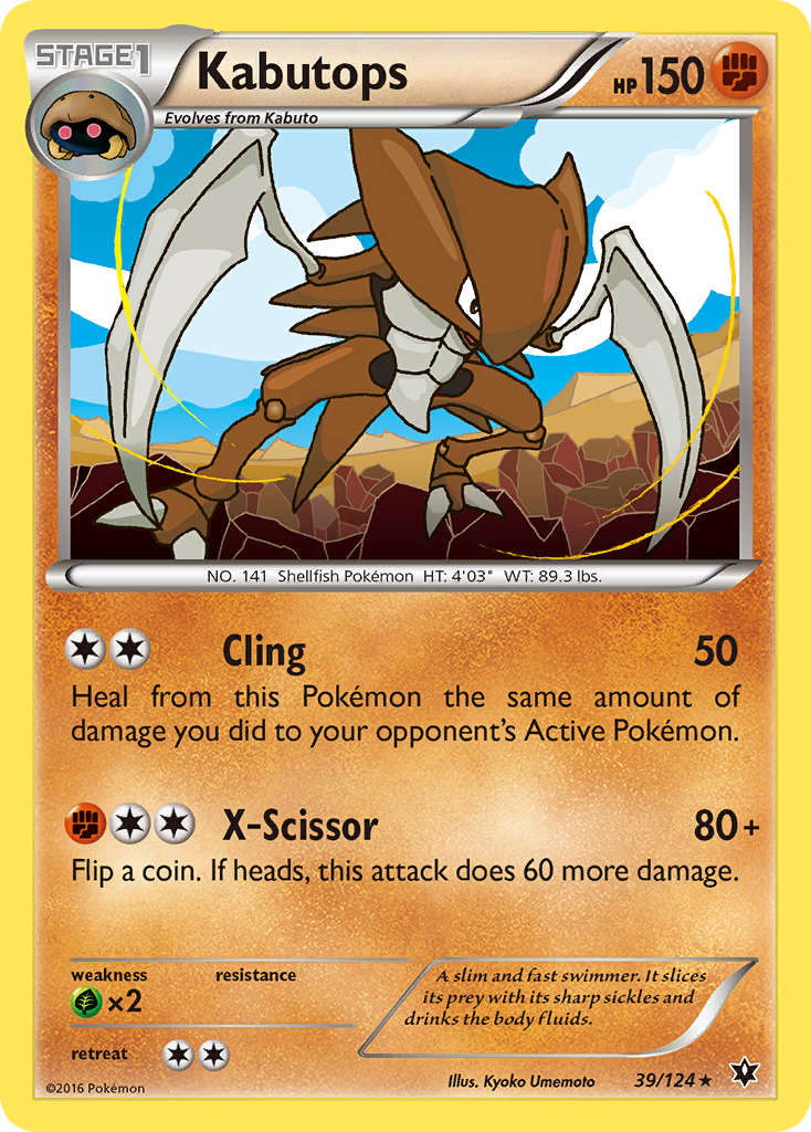 Kabutops (39/124) [XY: Fates Collide] | Play N Trade Winnipeg