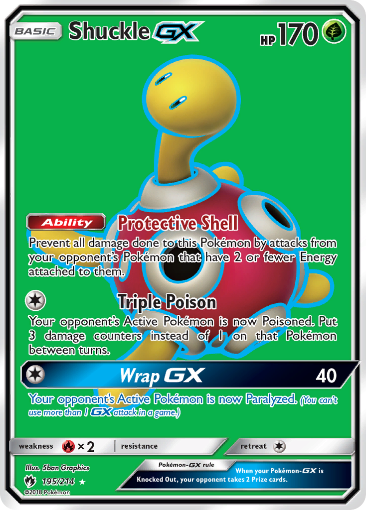 Shuckle GX (195/214) [Sun & Moon: Lost Thunder] | Play N Trade Winnipeg