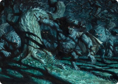 Unnatural Moonrise Art Card [Innistrad: Midnight Hunt Art Series] | Play N Trade Winnipeg