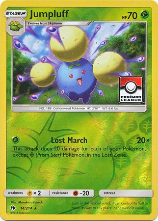 Jumpluff (14/214) (League Promo) [Sun & Moon: Lost Thunder] | Play N Trade Winnipeg