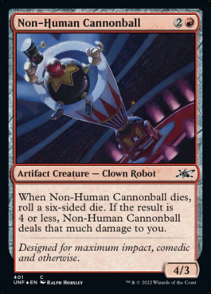 Non-Human Cannonball (Galaxy Foil) [Unfinity] | Play N Trade Winnipeg