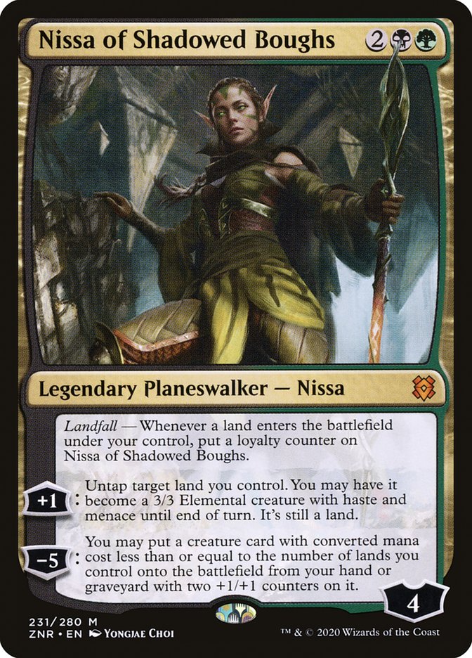 Nissa of Shadowed Boughs [Zendikar Rising] | Play N Trade Winnipeg