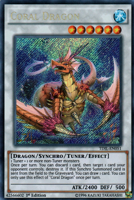 Coral Dragon [TDIL-EN051] Secret Rare | Play N Trade Winnipeg