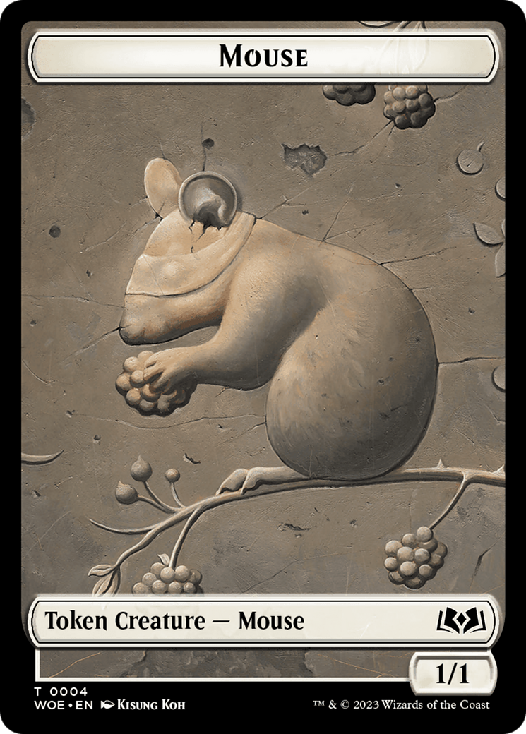 Mouse // Food (0011) Double-Sided Token [Wilds of Eldraine Tokens] | Play N Trade Winnipeg