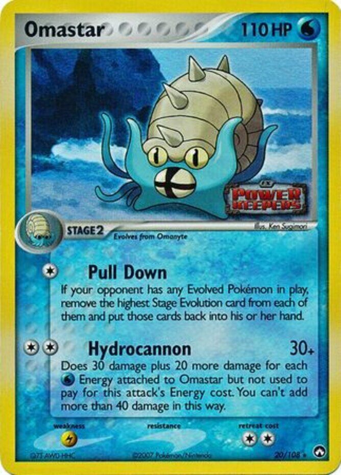 Omastar (20/108) (Stamped) [EX: Power Keepers] | Play N Trade Winnipeg