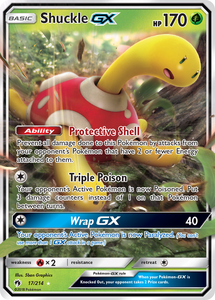 Shuckle GX (17/214) [Sun & Moon: Lost Thunder] | Play N Trade Winnipeg