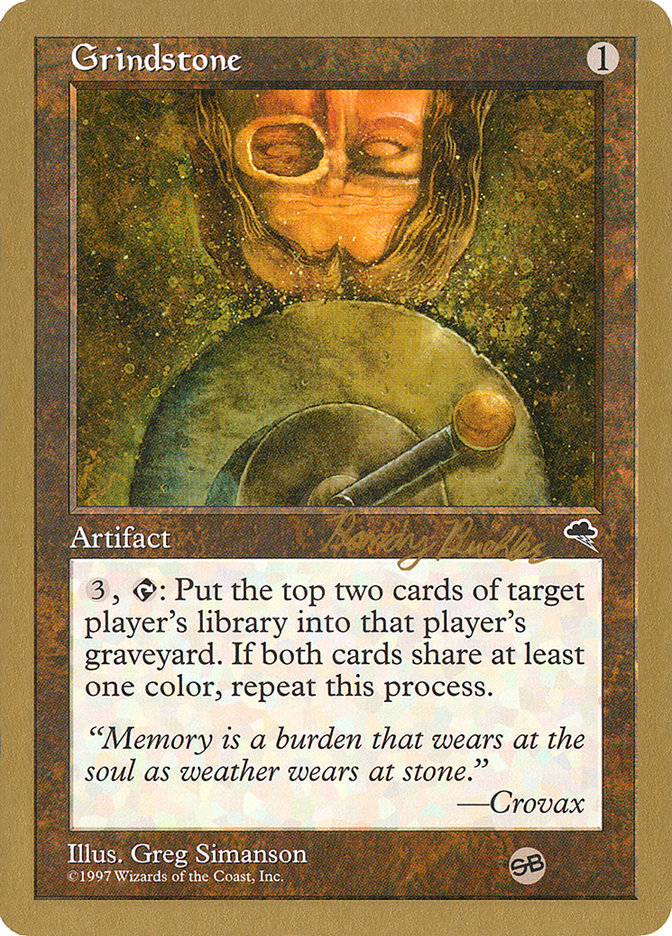 Grindstone (Randy Buehler) (SB) [World Championship Decks 1998] | Play N Trade Winnipeg