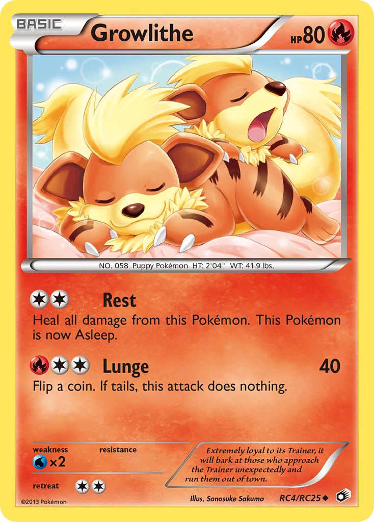 Growlithe (RC4/RC25) [Black & White: Legendary Treasures] | Play N Trade Winnipeg