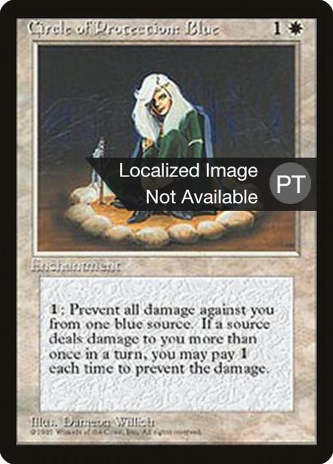 Circle of Protection: Blue [Fourth Edition (Foreign Black Border)] | Play N Trade Winnipeg