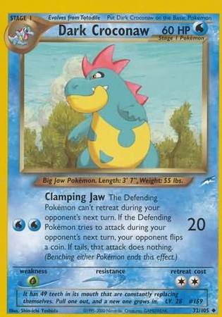 Dark Croconaw (32/105) [Neo Destiny Unlimited] | Play N Trade Winnipeg