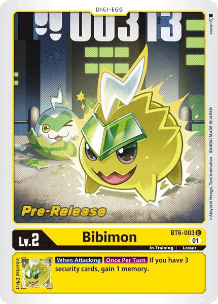 Bibimon [BT6-003] [Double Diamond Pre-Release Cards] | Play N Trade Winnipeg