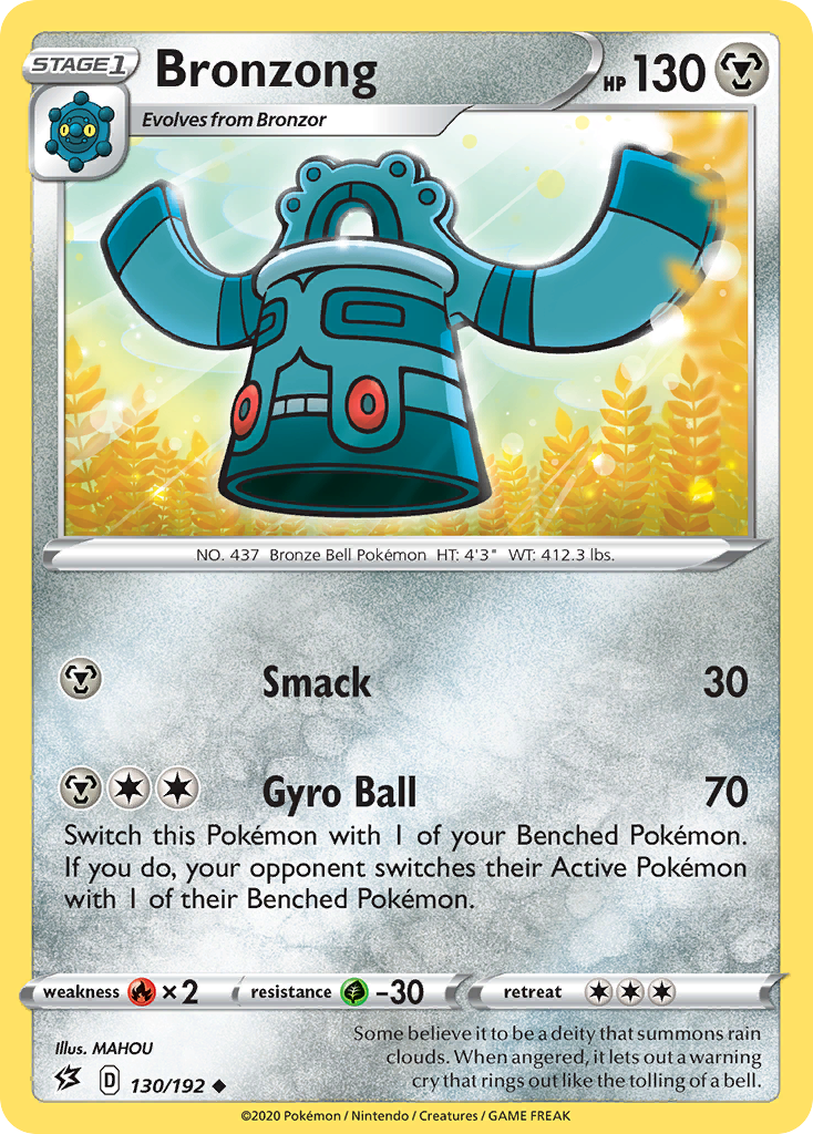 Bronzong (130/192) [Sword & Shield: Rebel Clash] | Play N Trade Winnipeg