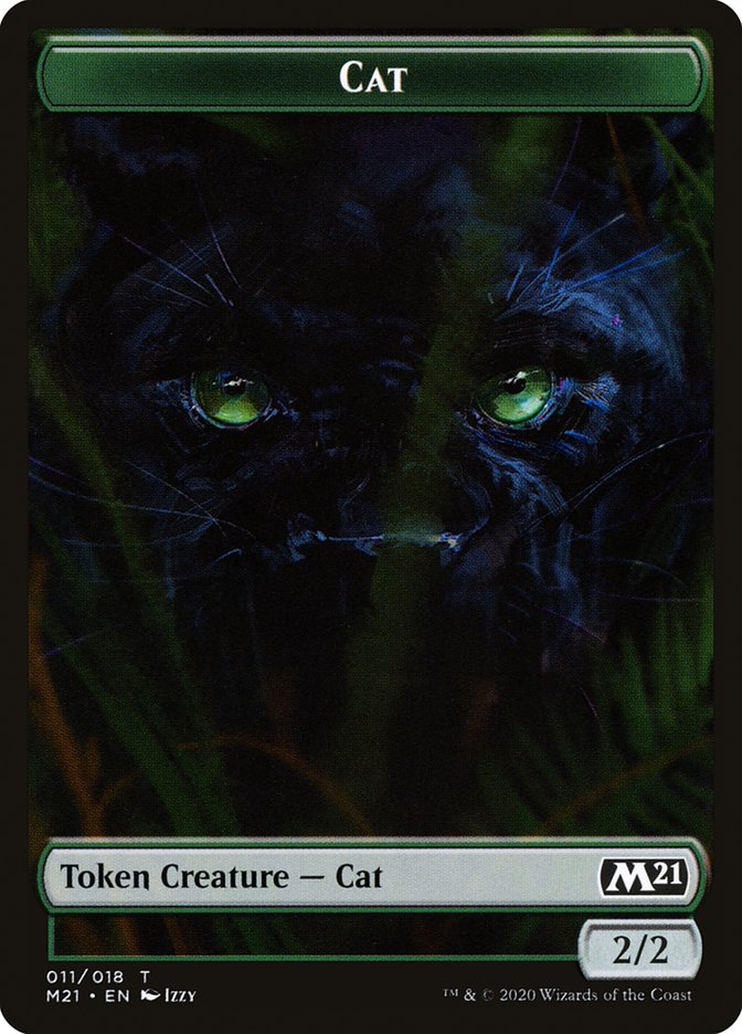 Beast // Cat (011) Double-sided Token [Core Set 2021 Tokens] | Play N Trade Winnipeg