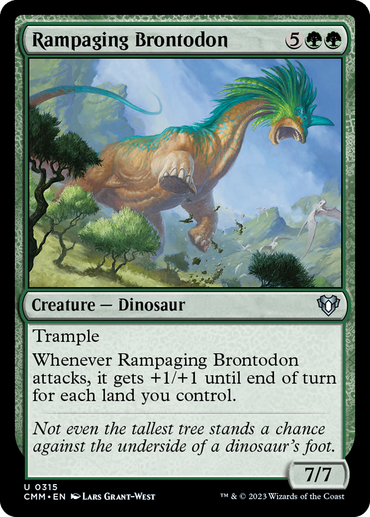 Rampaging Brontodon [Commander Masters] | Play N Trade Winnipeg