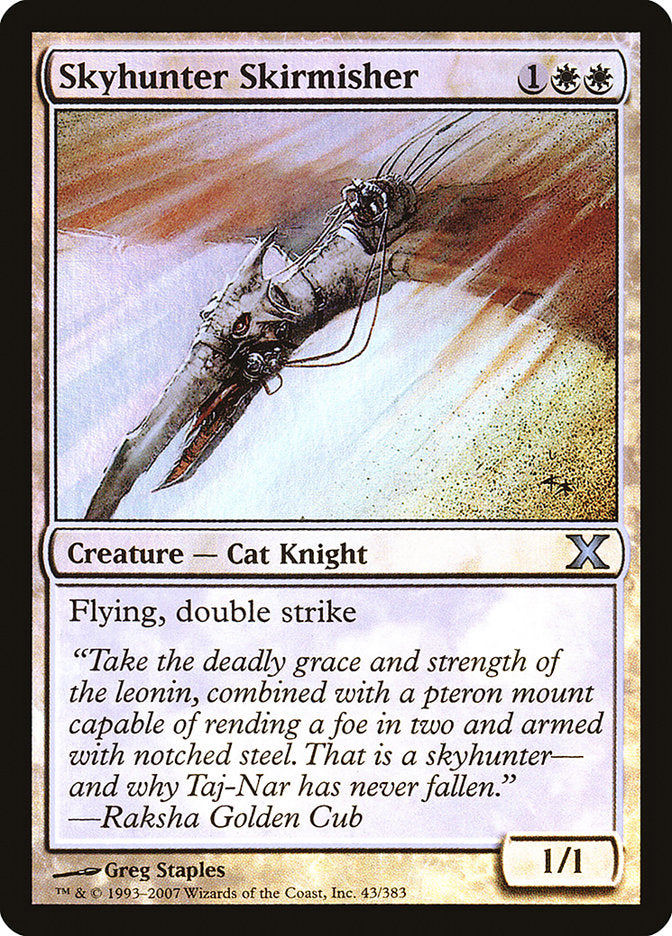 Skyhunter Skirmisher (Premium Foil) [Tenth Edition] | Play N Trade Winnipeg