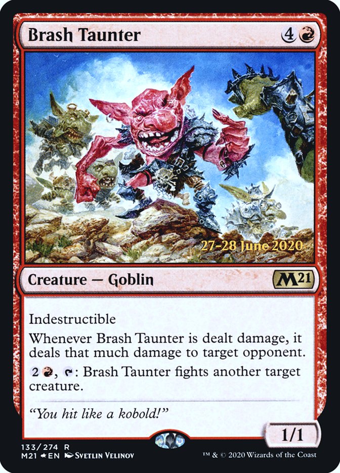 Brash Taunter  [Core Set 2021 Prerelease Promos] | Play N Trade Winnipeg