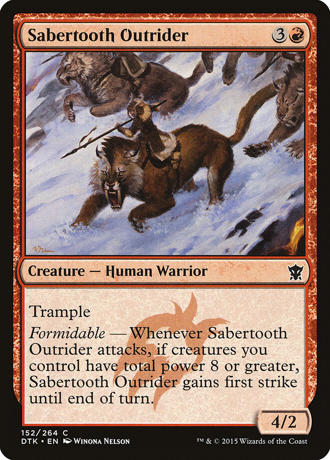 Sabertooth Outrider [Dragons of Tarkir] | Play N Trade Winnipeg