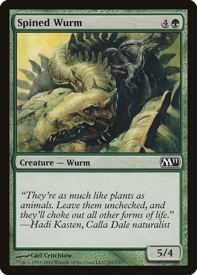 Spined Wurm [Magic 2011] | Play N Trade Winnipeg