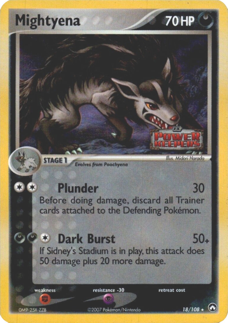 Mightyena (18/108) (Stamped) [EX: Power Keepers] | Play N Trade Winnipeg