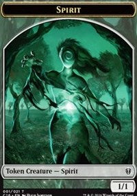 Spirit Double-sided Token [Commander 2016 Tokens] | Play N Trade Winnipeg