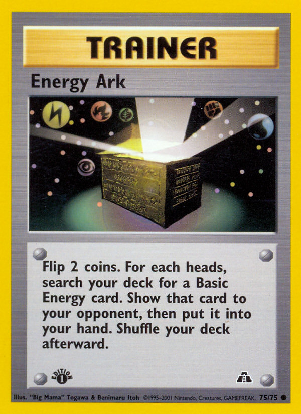 Energy Ark (75/75) [Neo Discovery 1st Edition] | Play N Trade Winnipeg