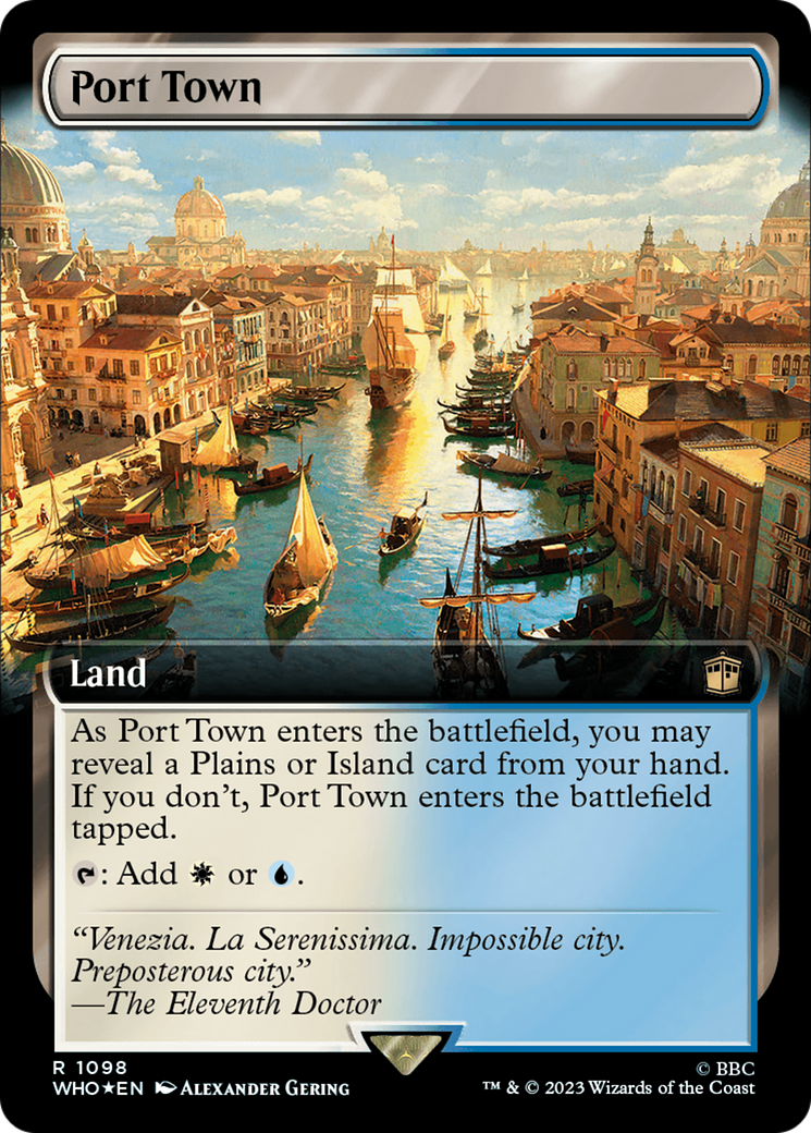 Port Town (Extended Art) (Surge Foil) [Doctor Who] | Play N Trade Winnipeg