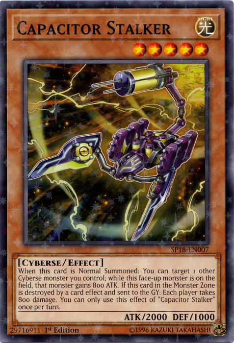 Capacitor Stalker [SP18-EN007] Starfoil Rare | Play N Trade Winnipeg