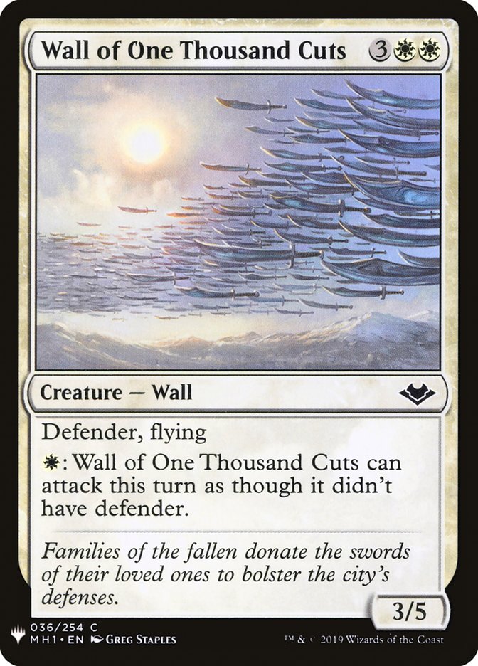 Wall of One Thousand Cuts [Mystery Booster] | Play N Trade Winnipeg